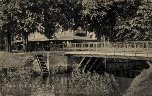 Ak Ginneken Breda Nordbrabant Niederlande, Duivelsbrug