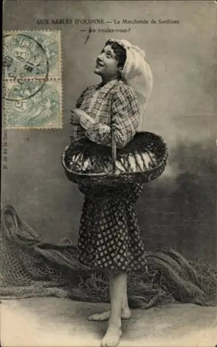 Ak Sables d'Olonne, La Marchande de Sardines
