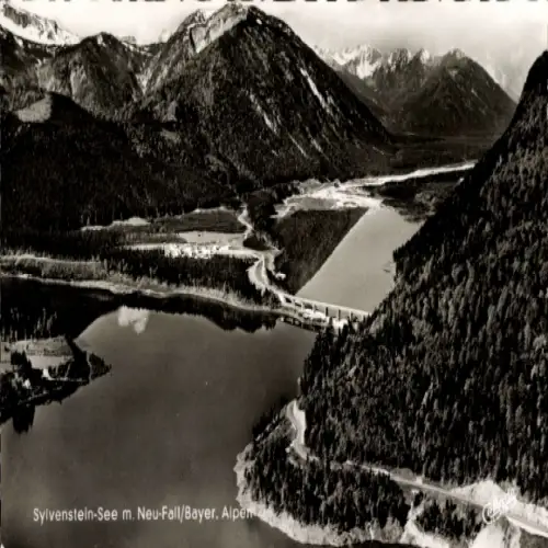 Ak Fall Lenggries Oberbayern, Sylvensteinsee