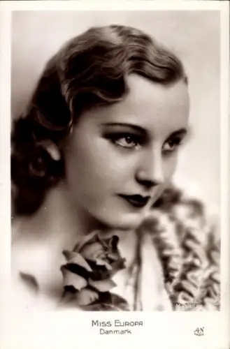 Foto Ak Miss Europa Dänemark, Portrait