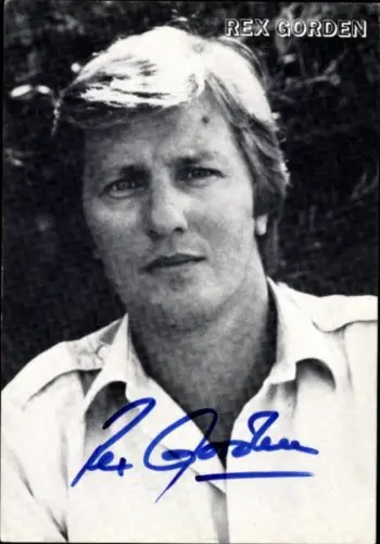 Ak Sänger Rex Gorden, Portrait, Autogramm