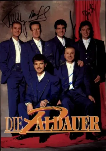 Autogrammkarte Musikgruppe Die Paldauer, Autogramme