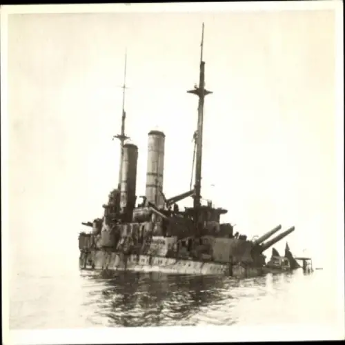 Foto Ak Russisches Kriegsschiff, Slawa, Kaiserliche Marine