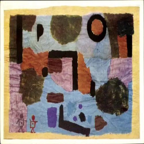Künstler Ak Klee, Paul, Buchheim Kunstkarte 70, Mit den beiden Verirrten