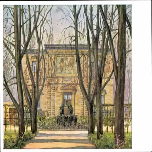 Künstler Ak Schmitz, Hans, Bayreuth in Oberfranken, Haus Wahnfried
