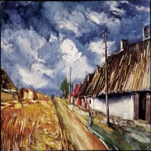 Künstler Ak Vlaminck, Maurice, Strohhütten