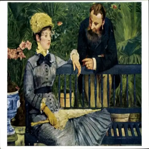 Künstler Ak Manet, Edouard, Im Wintergarten, 1879