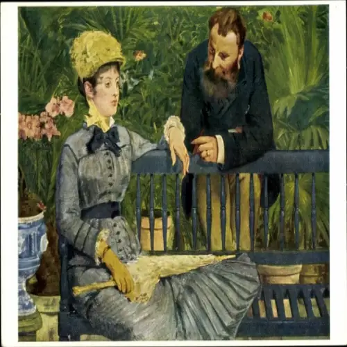 Künstler Ak Manet, Edouard, Im Wintergarten, 1879