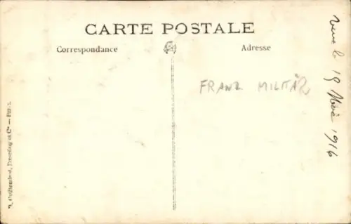 Foto Ak Französischer Soldat in Uniform, Porträt