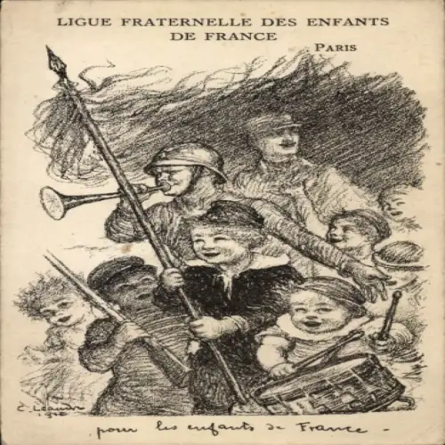 Künstler Ak Ligue Fraternelle des Enfants de France, Kinder, Frankreich