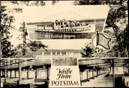 Ak Potsdam, Weiße Flotte Potsdam, MS Seebad Templin
