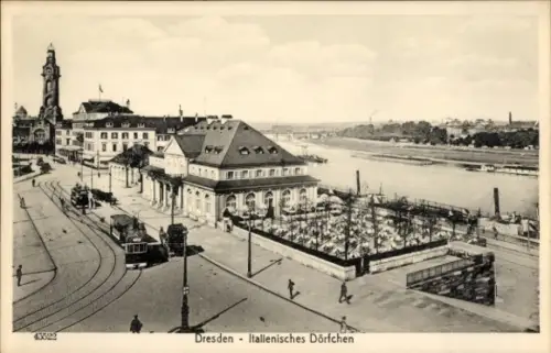 Ak Dresden Altstadt, Italienisches Dörfchen