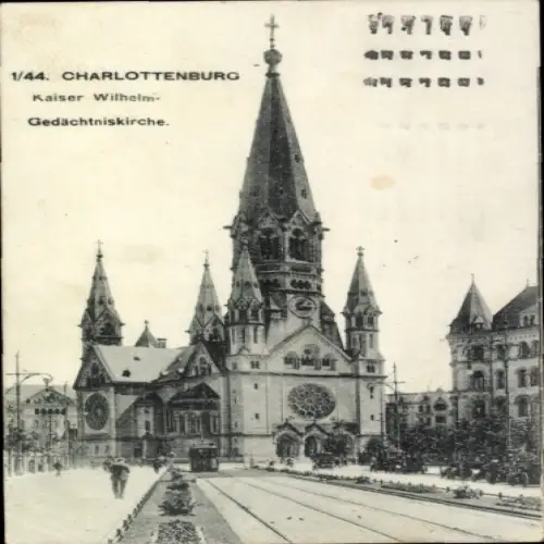 Ak Berlin Charlottenburg, Kaiser Wilhelm-Gedächtniskirche