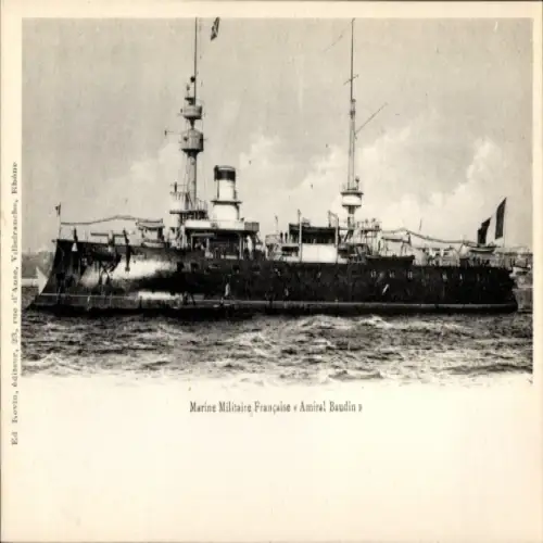 Ak Französisches Kriegsschiff, Marine Militaire Francaise Amiral Baudin