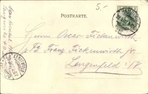 Ak HAPAG Dampfer Patricia, Passagierschiff