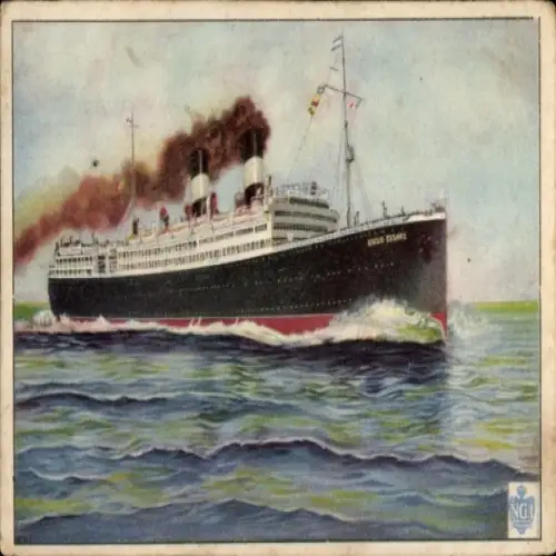 Ak NGI Dampfer SS Giulio Cesare, Passagierschiff, Navigazione Generale Italiana