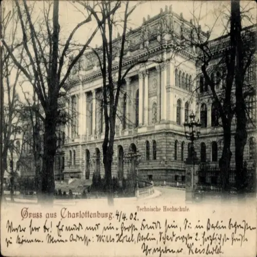 Ak Berlin Charlottenburg, Technische Hochschule