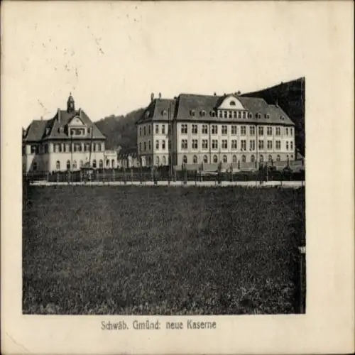 Ak Schwäbisch Gmünd im Ostalbkreis, Blick auf die neue Kaserne