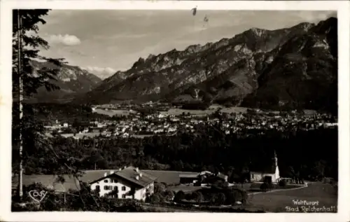 Ak Bad Reichenhall in Oberbayern, Wunderschöne Berglandschaft,  von  r Stil