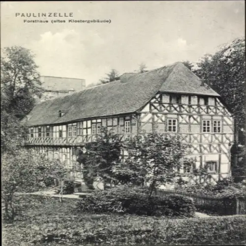 Ak Paulinzella Königsee Rottenbach in Thüringen, Forsthaus, Altes Klostergebäude