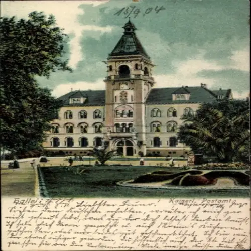 Ak Gotha in Thüringen, Historisches Gebäude, Gartenanlage,  aus  Jahr 1904