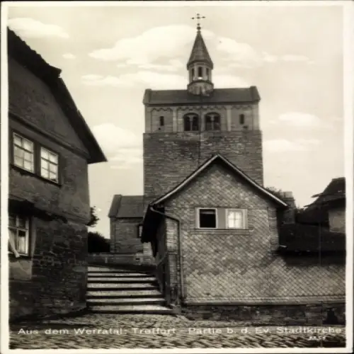 Ak Treffurt an der Werra, Stadtkirche, Werratal, alte Gebäude, Fotografien