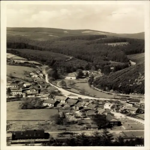 Ak Gotha in Thüringen, Landschaft vom Kienberg, Thüringer Wald, Häuser, Hügel, Wald