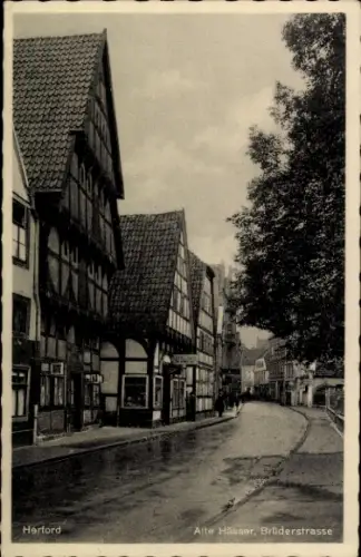 Ak Herford in Westfalen,  Alte Häuser, Brüderstraße,  Architektur
