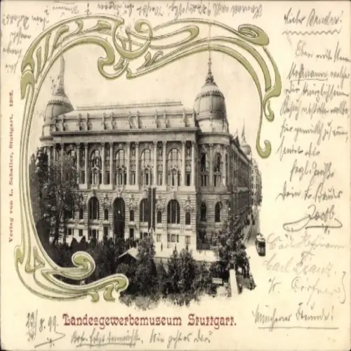 Ak Stuttgart am Neckar, Landesgewerbemuseum
