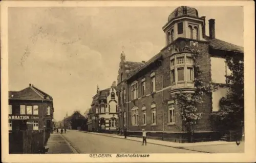 Ak Geldern am Niederrhein, Bahnhofstraße