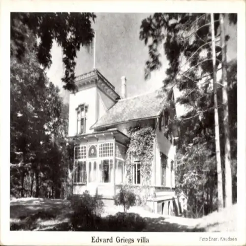 Ak Fana Bergen Norwegen, Edvard Griegs Villa, Troldhaugen