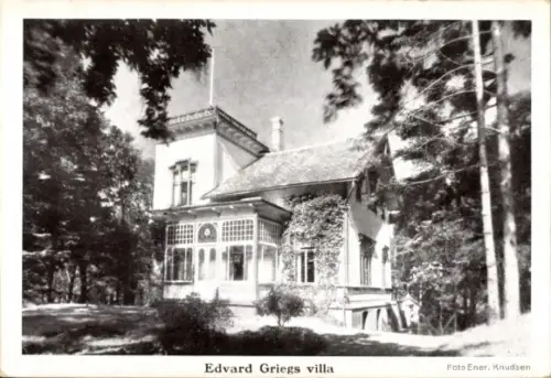 Ak Fana Bergen Norwegen, Edvard Griegs Villa, Troldhaugen