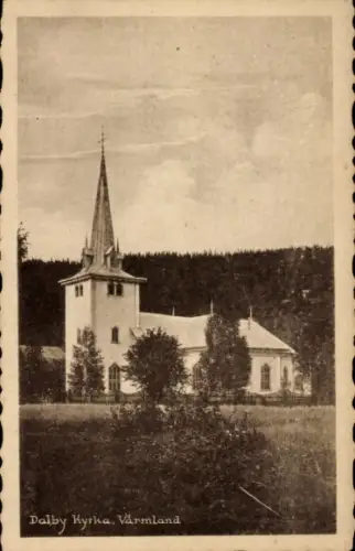 Ak Värmland Schweden, Dalby Kyrka
