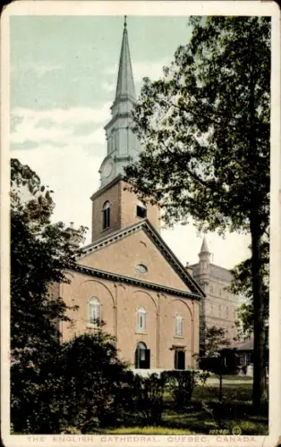 Ak Montreal Québec Kanada, Englische Kathedrale,  Architektur, farbig