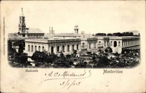 Ak Montevideo Uruguay, Manicomio,  1903,  von Joaquin Testanceca