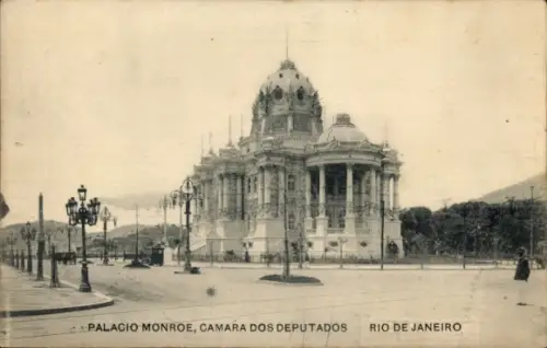 Ak Rio de Janeiro Brasilien, Palacio Monroe, Câmara dos Deputados, Rio de Janeiro