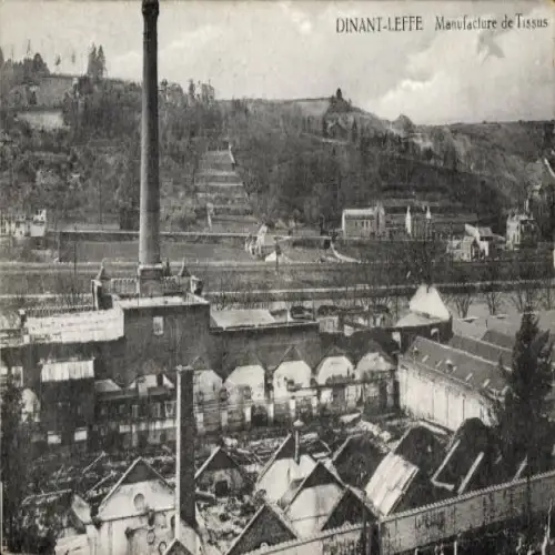 Ak Leffe Dinant Wallonien Namur, Stofffabrik