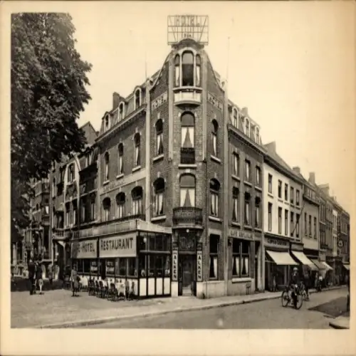 Ak Hasselt Flandern Limburg, E-HOTEL RESTAURANT, Hotel Victory, Platz Léopold,  20 komfortable Zi