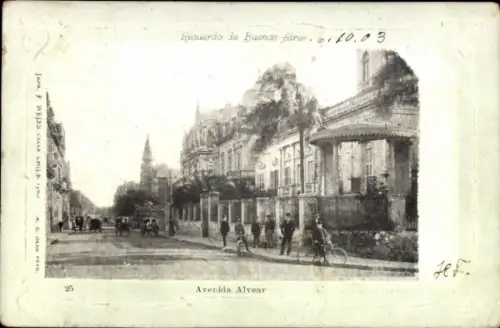 Ak Buenos Aires Argentinien, Avenida Alvear