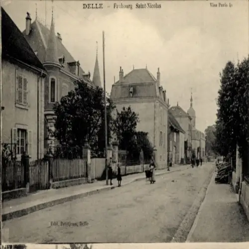 Ak Delle Territoire de Belfort, Faubourg Saint Nicolas
