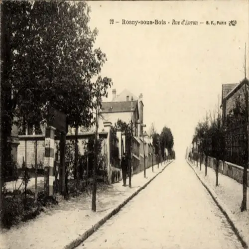 Ak Rosny sous Bois Seine Saint Denis, Rue d'Avron