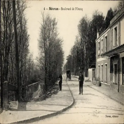 Ak Sevran Seine Saint Denis, Boulevard de l'Ourcq