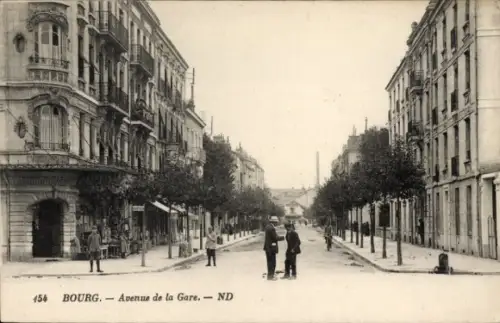 CPA Bourg Ain, Avenue de la Gare