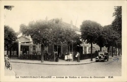 Ak La Varenne Saint Hilaire Val de Marne, Avenue de Verdun et Avenue du Centenaire