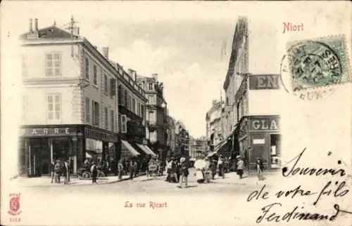Ak Niort Deux Sèvres, Rue Ricart, Geschäfte