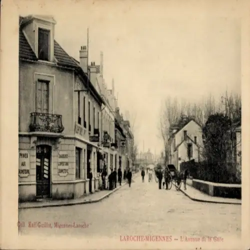 CPA Laroche Migennes Yonne, Avenue de la Gare