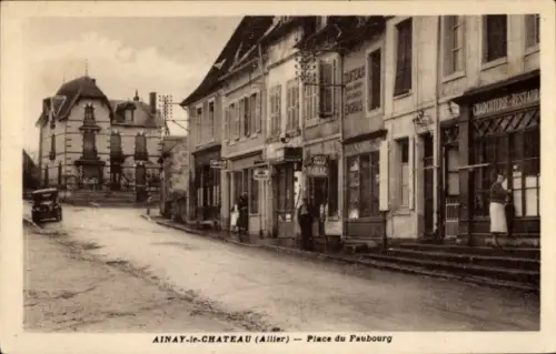 Ak Ainat le Chateau Allier, Place du Faubourg, Charcuterie, Coiffeur