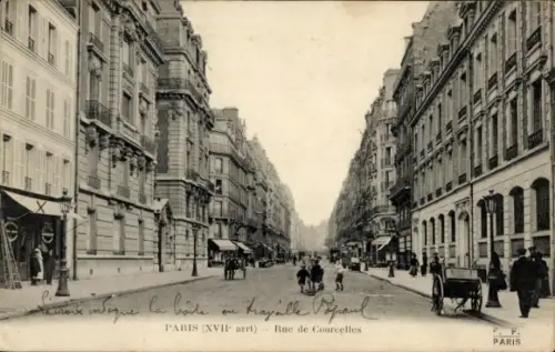 Ak Paris XVII., Rue de Courcelles