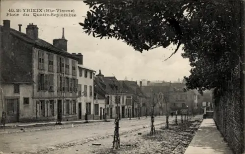 Ak St. Yrieix Haute Vienne, Place du Quatre Septembre