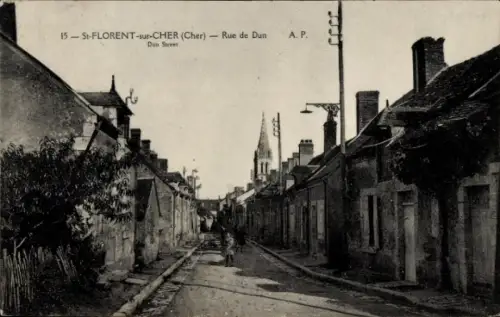 Ak St. Florent sur Cher, Rue de Dun